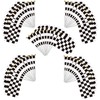 50 Packs Checkered Small Flags on Sticks Hand Waving Flag