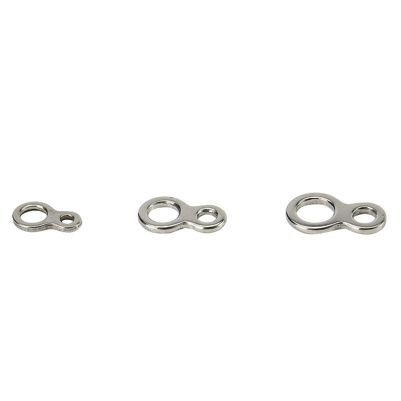 60pcs Stainless Steel Solid Fishing Figure 8 Jigging Rings Lure