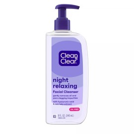 CLEAN & CLEAR Johnson Clean & Clear Night Relaxing Deep Cleaning Face Wash Oil Free 8floz..330