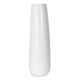 DOCFLVAS 12Inch Tall Vase Ceramic White Flower Vase,Home Decor White Vase for Pampas Grass,Modern Textured Vases for Living Room Decorations,Shelf,Table Centerpieces,Farmhouse Small Ceramic Vase