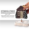 Anbar Backflow Incense Cone Burner Log Cabin, Gingerbread House, Christmas,