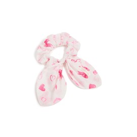 LOVESHACKFANCY Women's Bisous Scrunchie, Rosey Dream, Print, Pink, One Size