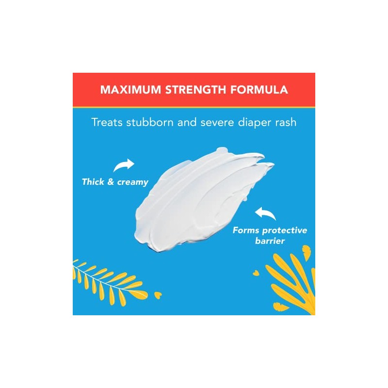 Triple Paste 3X Max Strength Diaper Rash Ointment, 40% Zinc