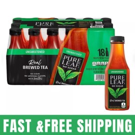 Pure Leaf Real Brewed Tea Unsweetened Black Tea (16.9 fl. oz., 18 pk.)
