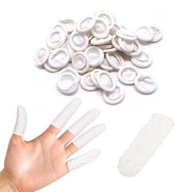 KOZOY 100 Pcs Latex Finger Cots Gel Finger Cots Finger Cots Anti-injury Tattoo Injury Fingers Cracked Fingers DIY Crafts Anti-Static