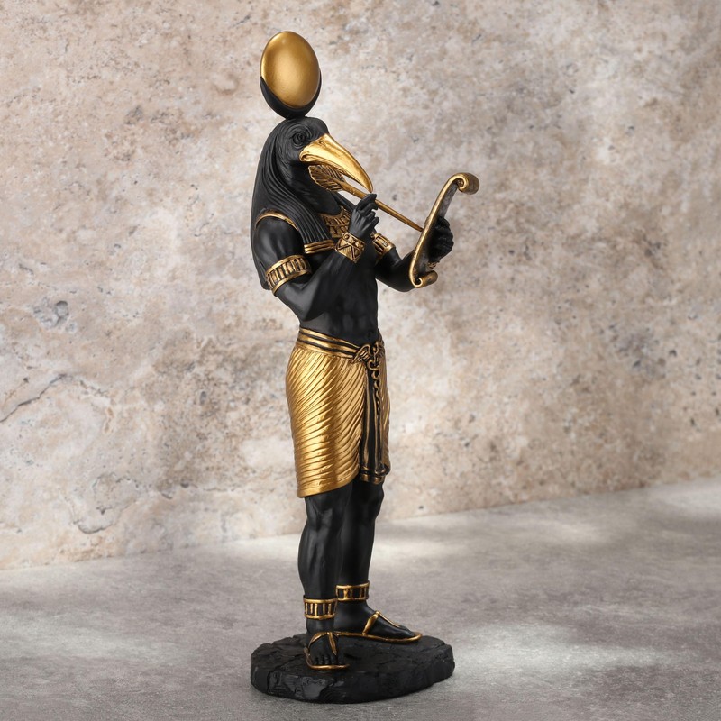 Veronese Design 11 Inch Thoth Egyptian God of Knowledge Black