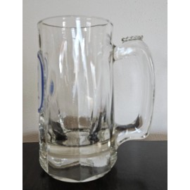 Lowenbrau Vintage Lowenbrau Munich  Heavy Glass Beer Mug Stein - 6" Tall - 9 Ounces