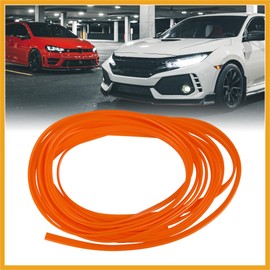 Partuto Car Orange Trim Strip Line Door Edge Seal Protector 5m 16.4ft Replacement