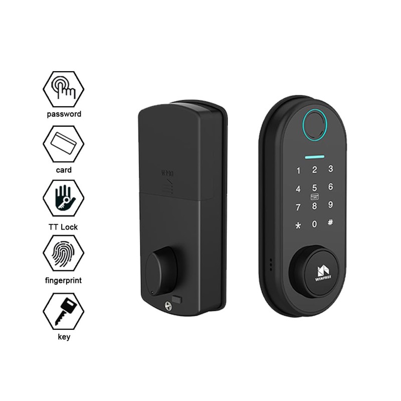 Smart Lock for Front Door, Keyless Entry Deadbolt, Fingerprint Lock