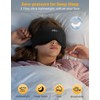 ZRUHIG 3D Contoured Sleep Mask with Bluetooth Headphones, Adjustable Blackout