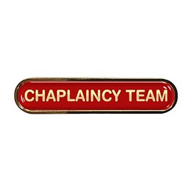 Chaplaincy Team Red School Bar Badge