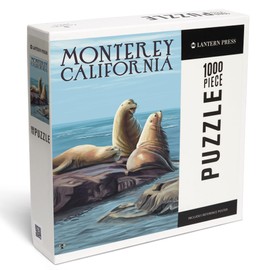 Lantern Press 1000 Piece Jigsaw Puzzle, Monterey, California, Sea Lions