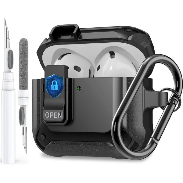 Olytop Airpods 4th Gen Case with Lock Clip Protective Hard