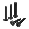 sourcing map Flanged Button Head Socket Cap Screws, 25pcs M6x40mm