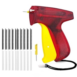 Fine Mini Stitch Gun Kit - Tagging Gun for Cloths,Sewing, Quilting and Edge Finishing Stitch Gun. Quick Clothing Fixe Fastening Tool with 2 Needle 1500 Black &1500 White Fasteners