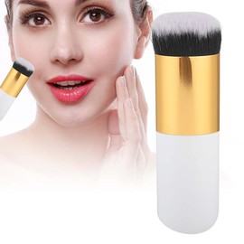 Professioneller Foundation-Puderpinsel, Runder Kopf, BB-Creme, Kosmetik-Make-up-Pinsel Zum Mischen von Flüssigkeit, Creme