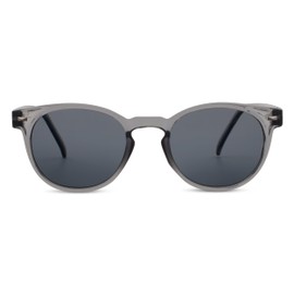 Peepers by PeeperSpecs Boho Reading Sunglasses Round, Charcoal, 2.50 + 2.5