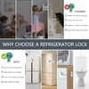 Pack of 2 Fridge Lock for Child Safety – Fridge