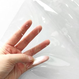 HYANG Transparent PVC Super Clear Holographic Vinyl Sheets 1 Roll 11.8''x47'' (30cmx120cm) for DIY Bows Earrings Bags DIY Crafts Making (HY-101)