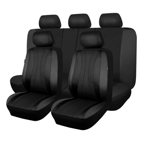 Flying Banner car seat Covers Full Set Faux Leather Air