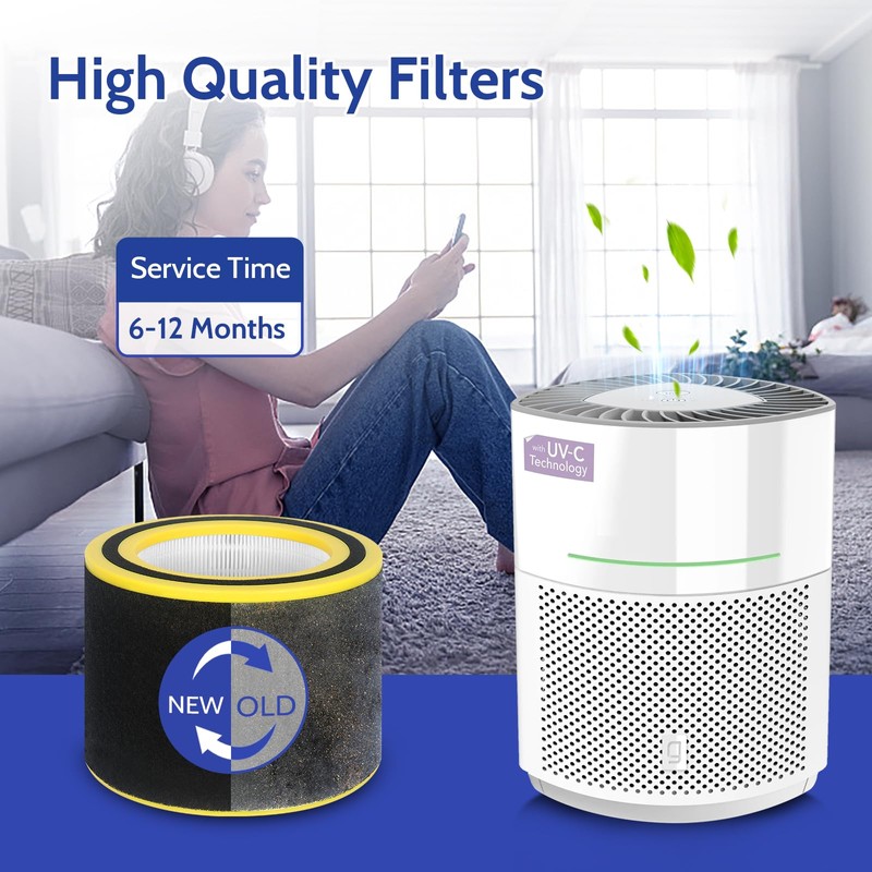 XBGG AC3000W Filter V HEPA FLT151 Pure Air Filter Compatible