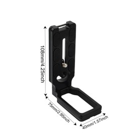 Elitecran Quick Release L-Mount Arca Swiss, DSLR L-Bracket Vertical with Quick Release Plate, 1/4 Inch Screw Arca Swiss for Most Tripods, Monopods, Gimbal Stabilisers