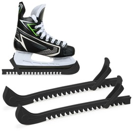 Bafiwu 1 Pair of Blade Protectors, Figure Skating Ice Skates, Adjustable Ice Hockey Skate Protectors, Ice Skate Protectors Accessories for Children and Adult Skates (Black)