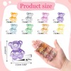Solsew 24 Pcs Mini Resin Bear Hair Clips Hairpin for