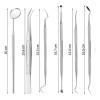 Herramienta Limpieza Dental Acero Quita Sarro 9 Piezas Kit