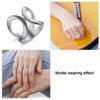 OIDEA Stainless Steel Rings Butterfly Silver Women's Ring Band Ring
