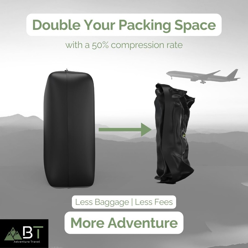 BeyondTrails 3 Pack Vacuum Compression Packing Cubes for Clothes |
