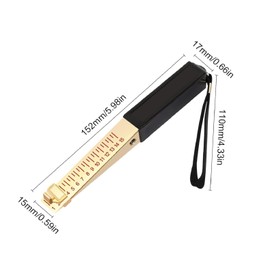 IUSOT Door Gap Measuring Tool, Precision Fire Door Gap Gauge, 1-15mm Feeler Gauges Checker Tool Engineering Ruler for House Engineering Inspection Flatness Measuring Tool Ruler