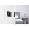 Kwikset 335SQT-15 Square Privacy Pocket Door Lock Satin Nickel Finish