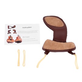 Violin Shoulder and Chin Rest Pad 2 in 1 Anti Slip Violin Chin Rest Waterproof Violin Shoulder Cushion Violin Accessories (3/4-4/4)