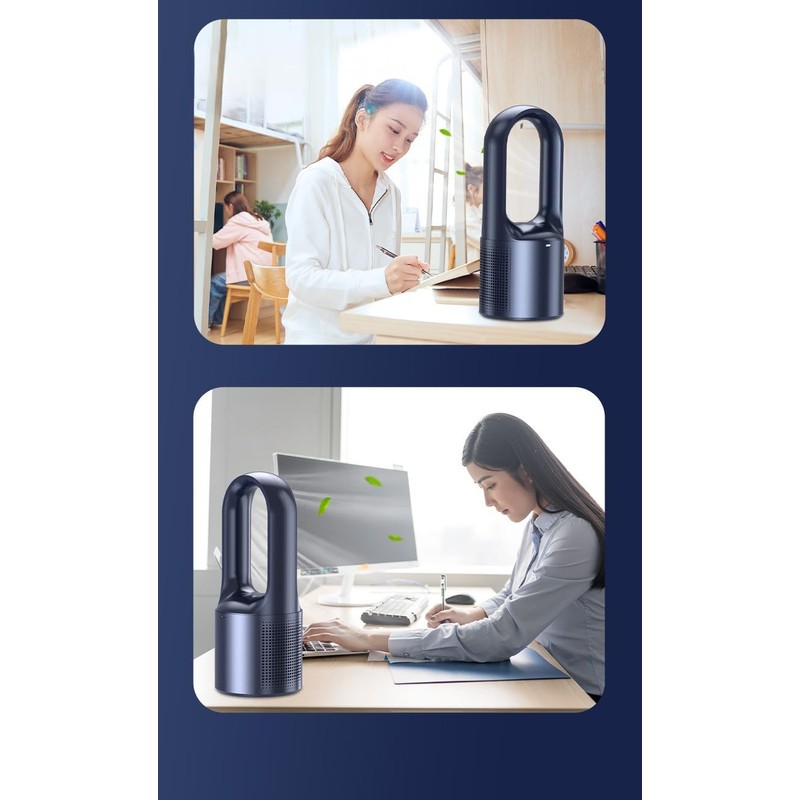 Vortex X28W Whisper-Quite Cooling Rechargeable Bladeless Safe Stylish Comfort Chic