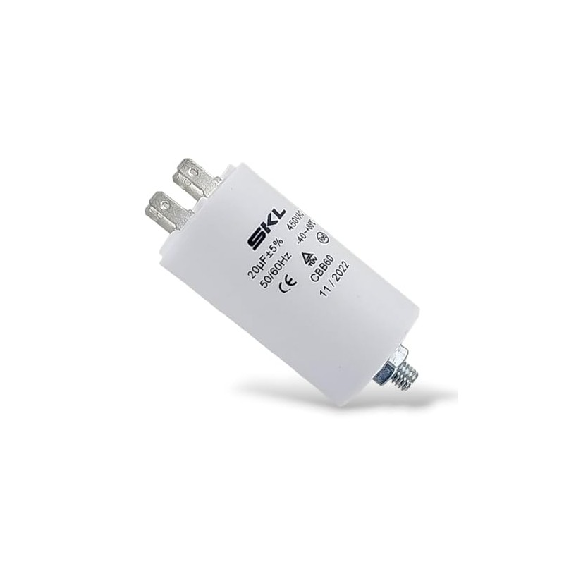 DEKAROX Universal Capacitor 20µF 450V Diameter 40 x 70 mm