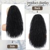 CHRSHN Black Drawstring Ponytail Extension Long Kinky Curly Pony Tails