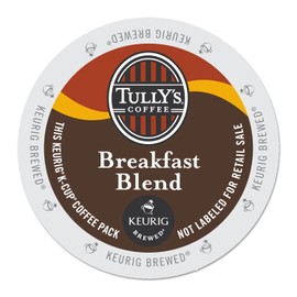 Tully's Coffee Breakfast Blend, K-Cup Portion Pack for Keurig K-Cup Brewers 24-Count