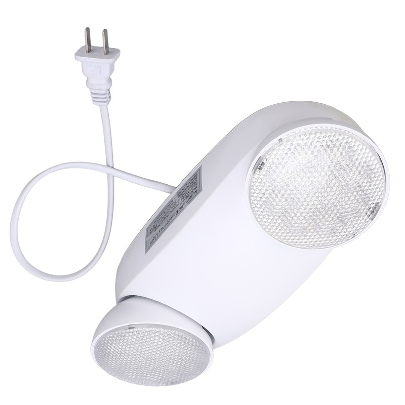 LED Emergency Light Two Head Adjustable Commercial Emergency Lighting Fixtures