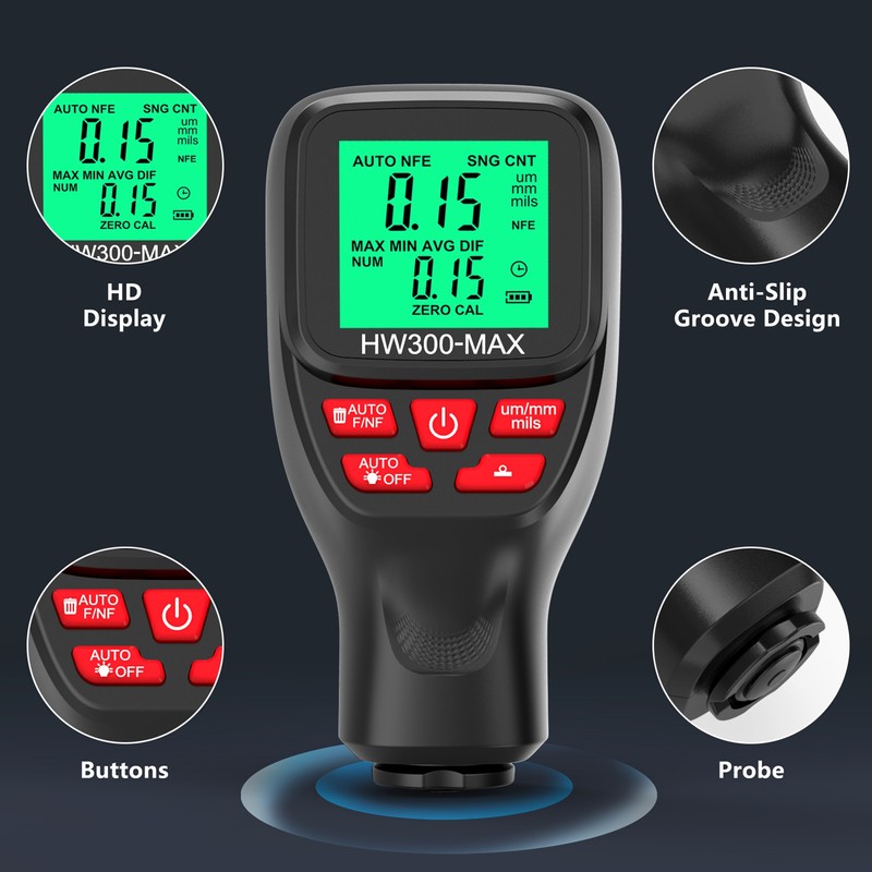 Coating Thickness Gauge Car Paint Thickness Gauge Measuring Metal Plating