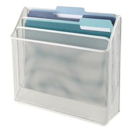 Office Depot® Brand Mesh 3-Tier Desk Organizer, 11-1/2"H x 12-5/8"W x 3-1/2"D, White