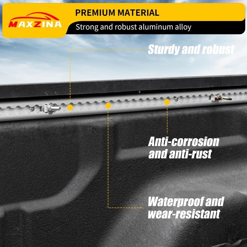 Maxzina Trail Rail System Compatible with 2020-2026 Jeep Gladiator JT