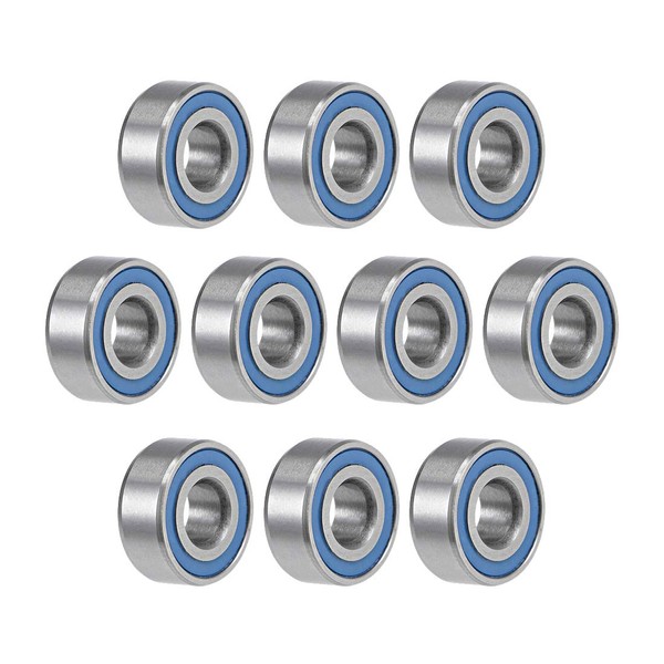 sourcing map Pack of 10 Ball Bearings Deep Groove Ball