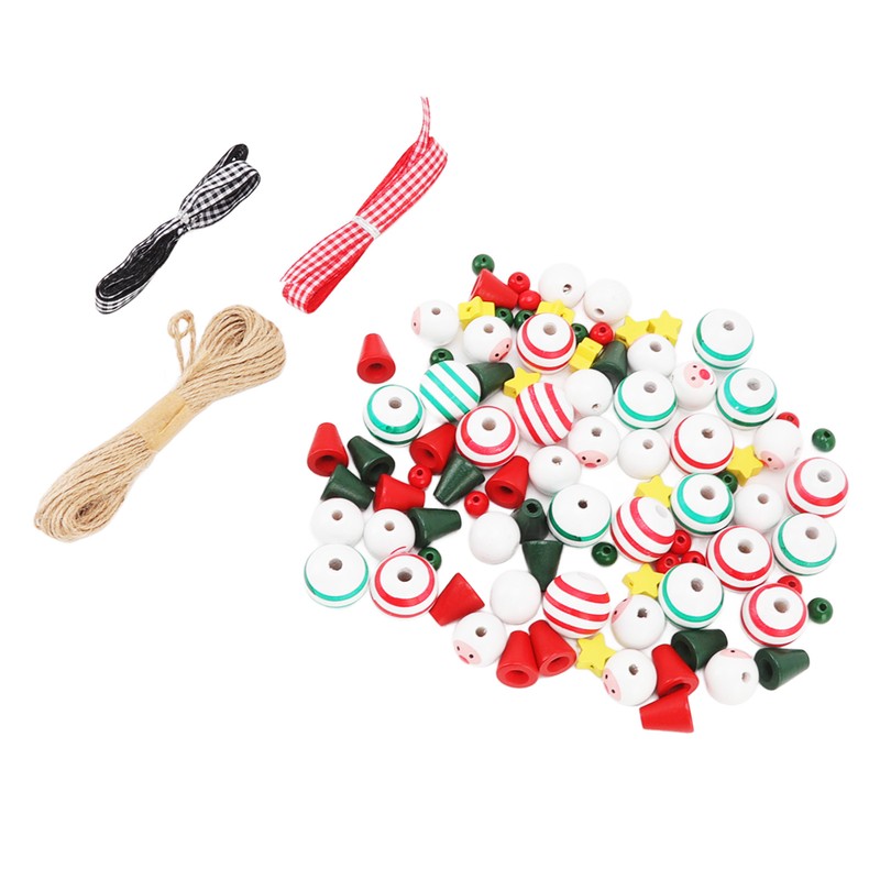 Christmas Bead Decoration Kit DIY Ornament Set Tree Hanging Decor