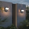 Coinmit 2 Pack Modern Outdoor Wall Light 3000K 24W Porch