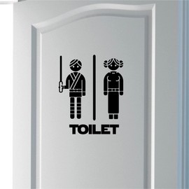 Epic Modz SW Inspired Toilet Washroom Sticker Wall Door Decoration Bathroom Restroom