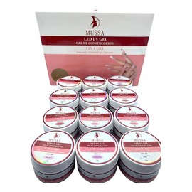 Gel De Construcción Para Uñas X 12 Piezas Mussa Manicure