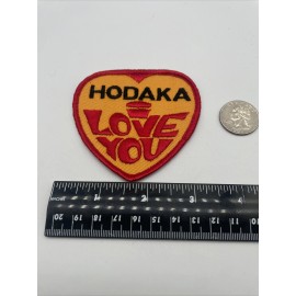Hodaka I Love You NOS Vintage Patch Motorcycles Biker Snowmobile 70s Jacket Hat