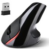 MOYAC Mouse Inalámbrico Ergonómico con 6 Botones, Ratón Vertical con