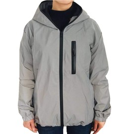 TR Women's Fully Reflective Jacket Cycling Jacket (Asian 2XL=US XL, Grey)